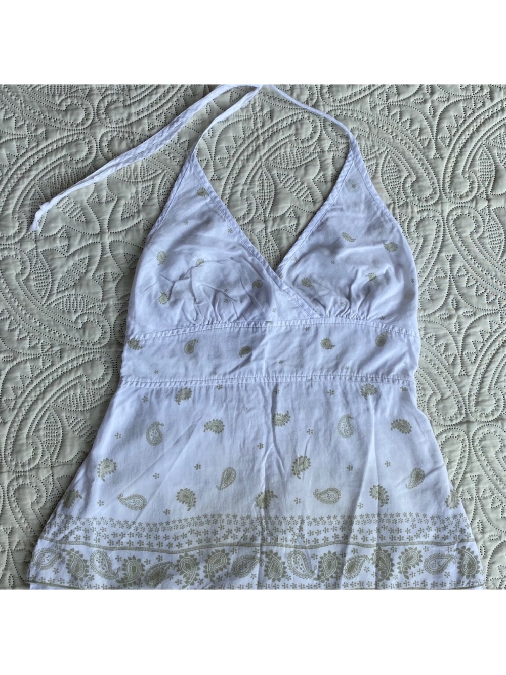 Charlotte Russe Halter Paisley Tank Top